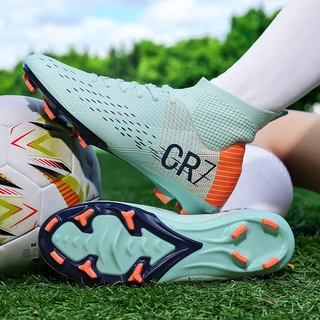 2025 รองเท้าฟุตบอล CR7 ใหม่ล่าสุดสำหรับการฝึกซ้อมกีฬากลางแจ้ง 4 สีขนาด 35-45