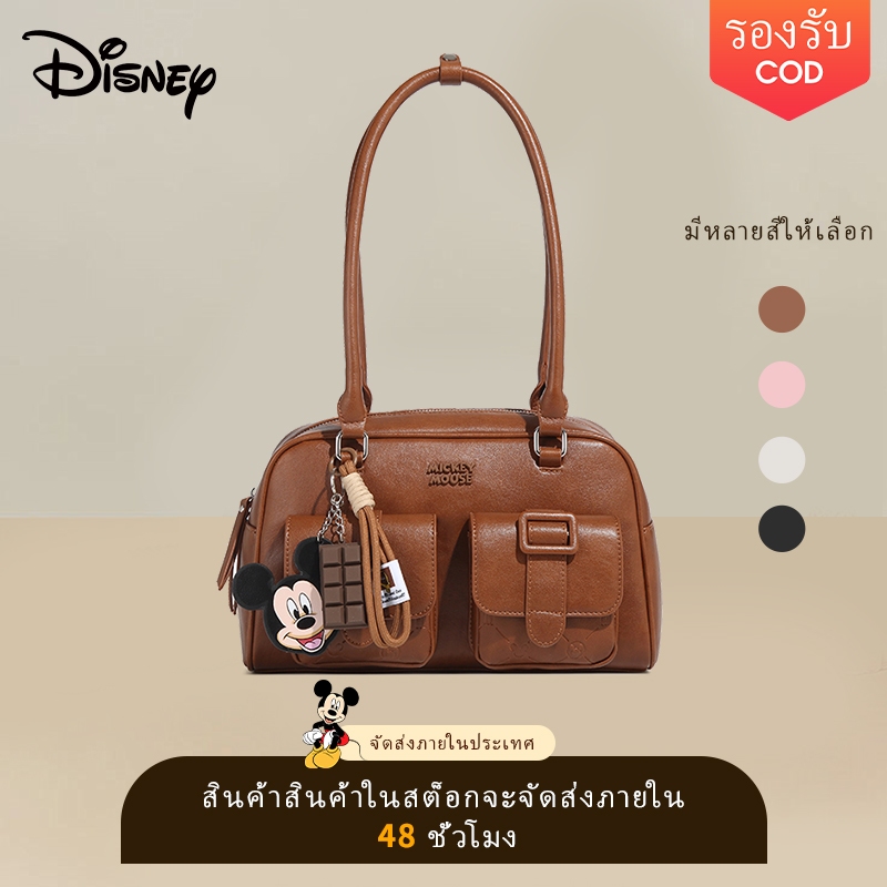 กระเป๋าสะพาย ดิสนีย์ กระเป๋าบอสตัน ปู่ กระเป๋าถือ ทําความสะอาดง่าย ทนต่อสิ่งสกปรก กระเป๋าถือสุภาพสตรี เครื่องประดับกระเป๋า ความจุขนาดใหญ่ กระเป๋ามิ้