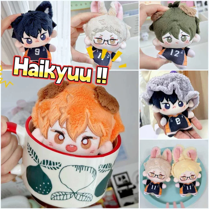Haikyuu!! Kei Tsukishima Hinata Shoyo Tobio Kageyama Tadashi Yamaguchi ตุ๊กตาตุ๊กตาของเล่นตุ๊กตา Plushie ของขวัญการ์ตูนตุ๊กตาของเล่น
