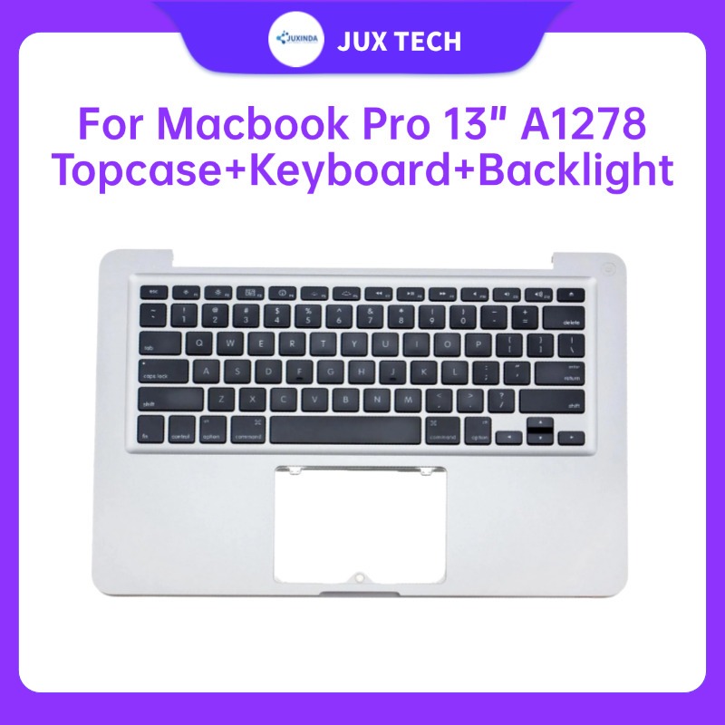A1278 สําหรับ MacBook Pro 13.3 "A1278 2011 2012 Topcase Palmrest คีย์บอร์ด Backlight US UK