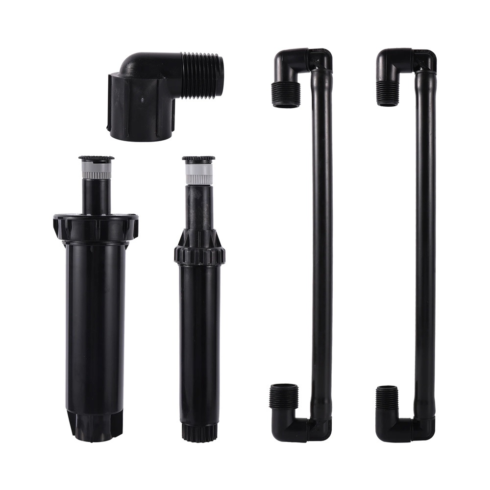 1/2 "ปรับ Pop-Up เกียร์ขับเคลื่อนหัวสปริงเกลอร์สวนสนามหญ้า Universal สนับสนุน Connector 1/2 "3/4" ชาย Connector