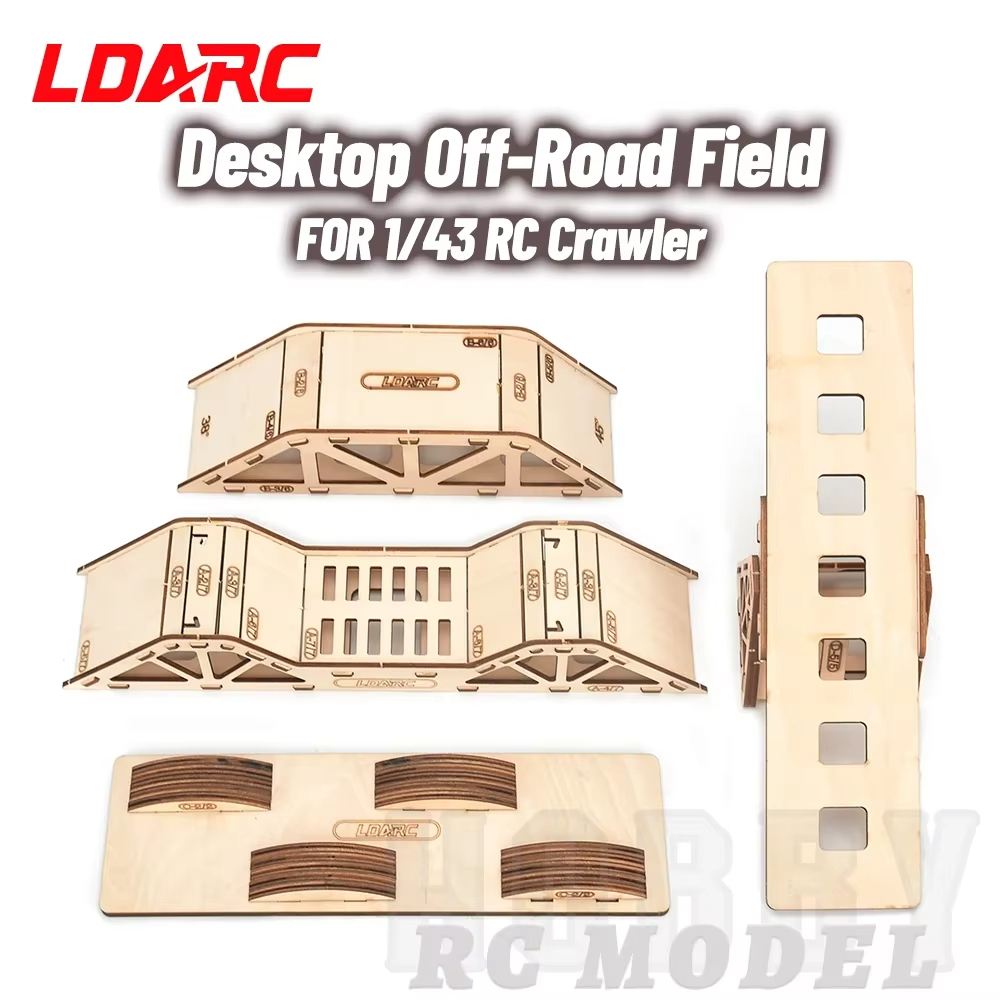 LDARC เดสก์ท็อปจําลอง Off-road อุปสรรคสําหรับ 1/43 RC รุ่นรถ Crawler ของเล่น Field
