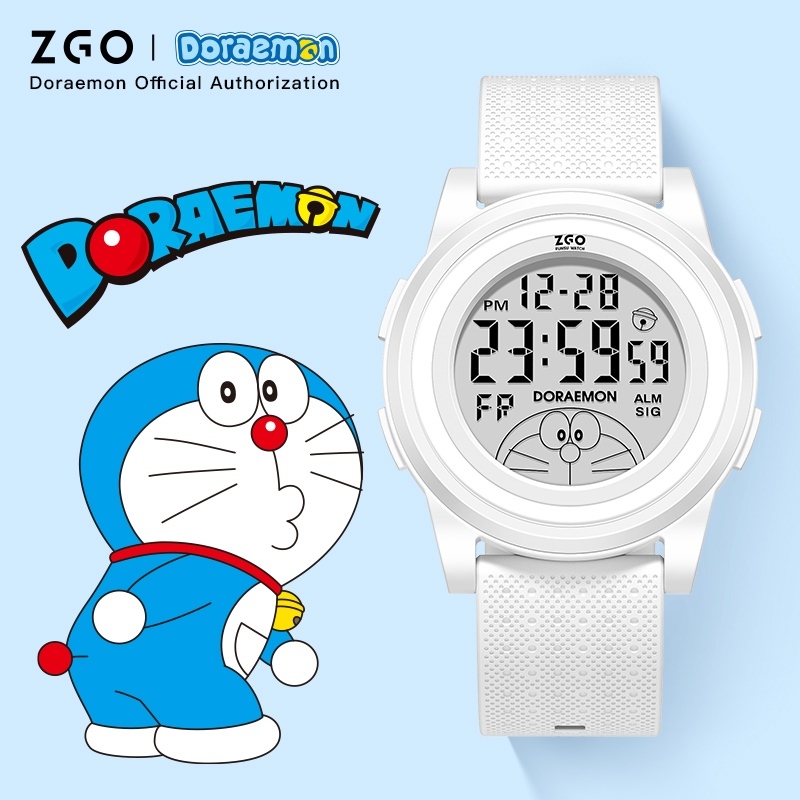 ZGO x Doraemon Kids Boys Girls Watch มัลติฟังก์ชั่นกันน้ํา Luminous Exam เฉพาะนักเรียน 2024 สไตล์ใหม