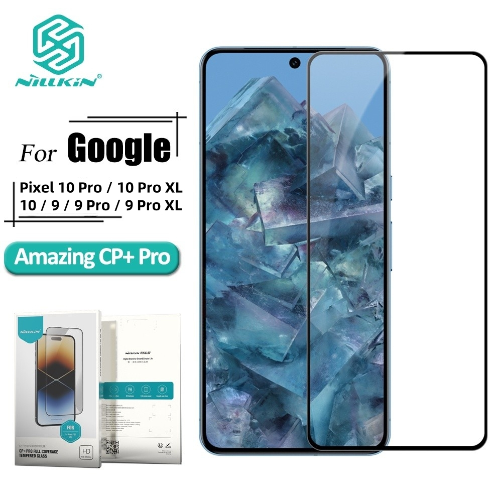 NILLKIN กระจกนิรภัยแบบเต็มหน้าจอสําหรับ Google Pixel 10 PRO XL 10 พิกเซล 9 Pro XL 9 8A Anti-Glare CP + Pro 9H Anti การระเบิดป้องกันหน้าจอ