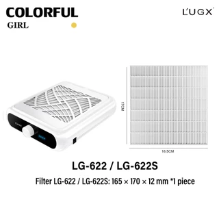 พร้อมส่ง⚡ แผ่นกรองฝุ่นแท้ L’UGX สำหรับรุ่น LG-621 / LG-621S / LG-622 / LG-622S / LG-608 / LG-608S / LG-618 / LG-618S เครื่องดูดฝุ่นทำเล็บ อะไหล่กรองฝุ่นคุณภาพสูง