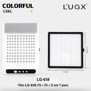 พร้อมส่ง⚡ แผ่นกรองฝุ่นแท้ L’UGX สำหรับรุ่น LG-621 / LG-621S / LG-622 / LG-622S / LG-608 / LG-608S / LG-618 / LG-618S เครื่องดูดฝุ่นทำเล็บ อะไหล่กรองฝุ่นคุณภาพสูง