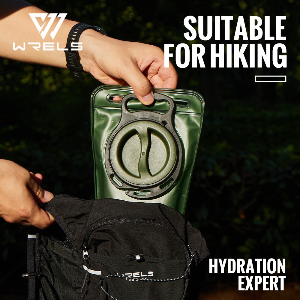 WRELS 1.5L 2L 3L กระเพาะปัสสาวะน้ํา PEVA BPA-Free Running Hydration Bag แบบพกพากระเป๋ากันน้ํารั่ว - รูปที่ 3