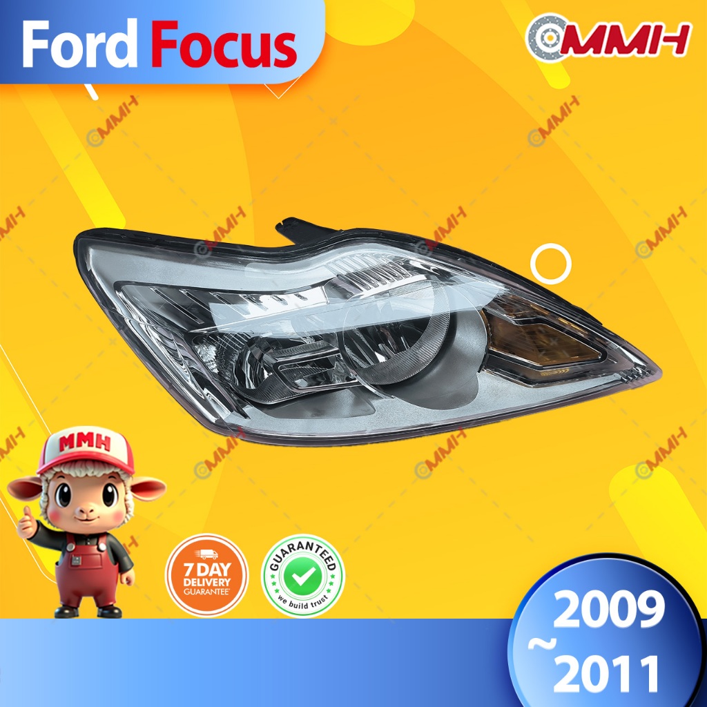 ไฟหน้าสําหรับ Ford Focus MK2.5 (2009-2011) ไฟหน้า​โปรเจค​เตอร์​ เลนส์กระจก headlamp headlight front light