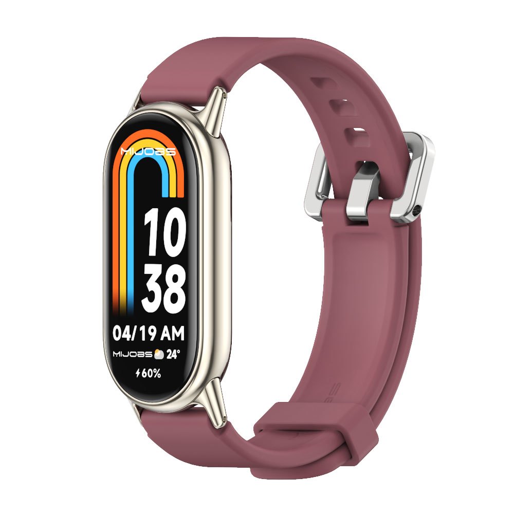 MIJOBS สำหรับ Mi Band 10 9 8 7 6 5 สายรัดซิลิโคนแบบนุ่ม กันน้ำ สายรัดสำหรับผู้หญิง เหมาะกับข้อมือเล็ก
