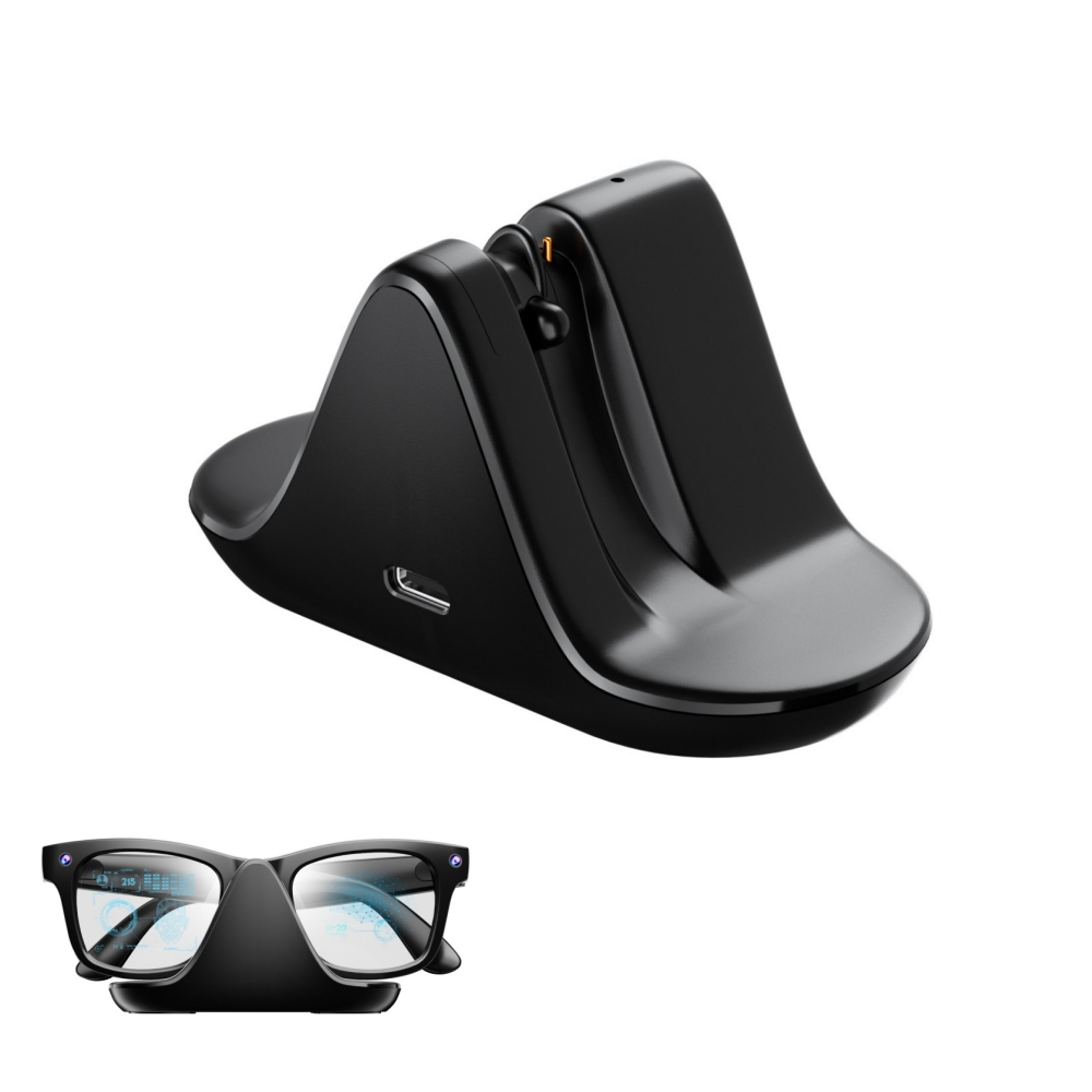 ฐานชาร์จแว่นตา ใช้ได้กับแว่นตาอัจฉริยะ Ray Ban Meta AI ฐานชาร์จแว่นตาอัจฉริยะแบบพกพา