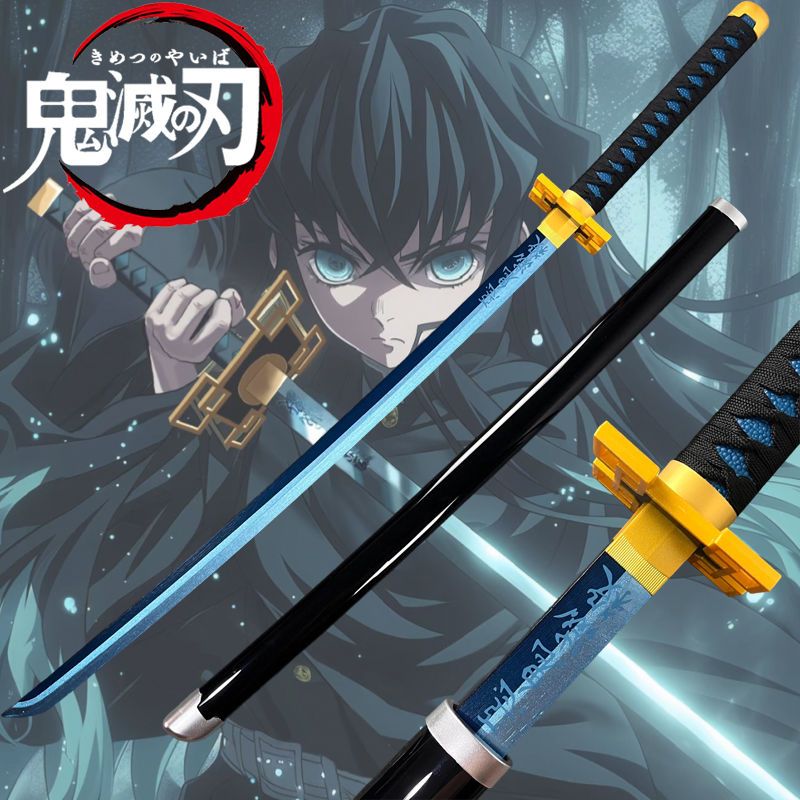 Xiazhu Shitou Muichiro Demon Slayer Blade ญี่ปุ่นล้อมีดปลอมมีด Chapter มีดไม้อะนิเมะ cos Props ของเล่นเด็กมีด