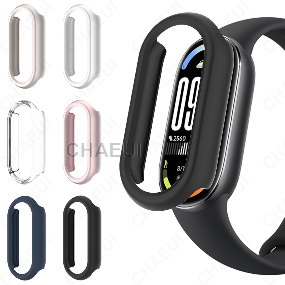 ป้องกันหน้าจอ พีซี กรณีครึ่งฝาครอบกรอบอุปกรณ์เสริมสําหรับ Xiaomi Smart Band 10 9 8 / Band 10 Ceramic Edition