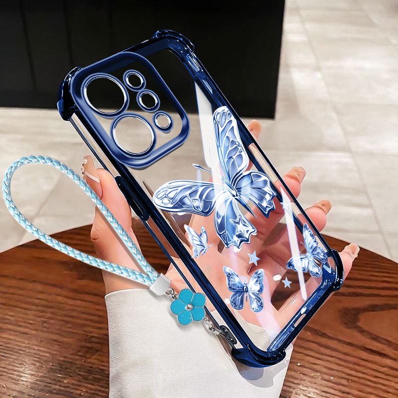 YBDสําหรับOPPO A6T A6 Pro A6X Reno 15 Reno 14 Pro Reno 15F 14F 5G Clearเคสโทรศัพท์ใหม่Gildedผีเสื้อTPU Soft Shellสี่มุมถุงลมนิรภัยAnti Drop - รูปที่ 5