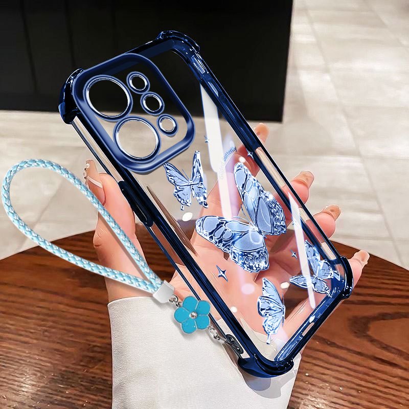 YBDสําหรับOPPO A6T A6 Pro A6X Reno 15 Reno 14 Pro Reno 15F 14F 5G Clearเคสโทรศัพท์ใหม่Gildedผีเสื้อTPU Soft Shellสี่มุมถุงลมนิรภัยAnti Drop