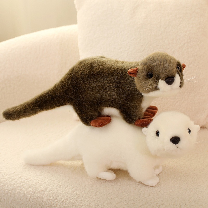 ของเล่นตุ๊กตา Silly Prone Otter น่ารัก Sea Otter ตุ๊กตาของเล่น