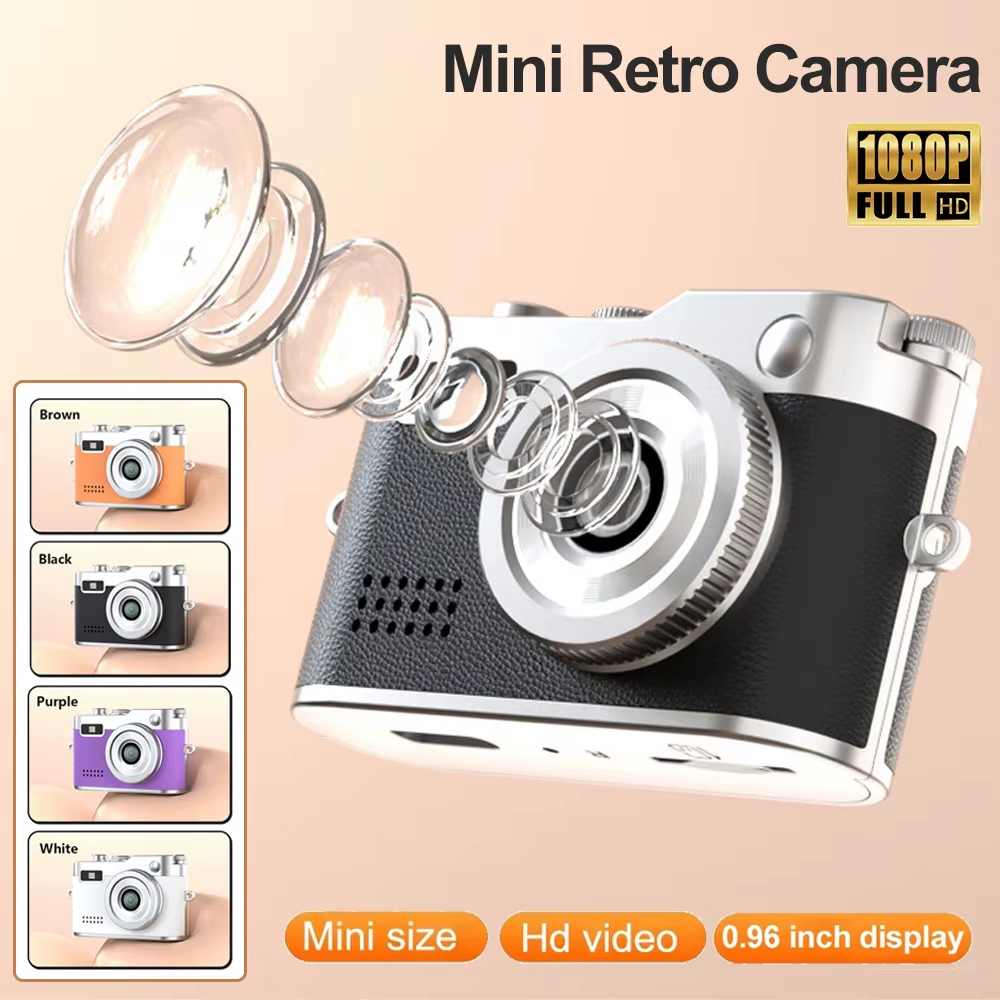 กล้องขนาดเล็ก 0.96 นิ้ว 1080P HD กล้องขนาดเล็กพกง่าย พากล้องภาพขนาดเล็กสร้อยคอกล้องนิ้วหัวแม่มือ