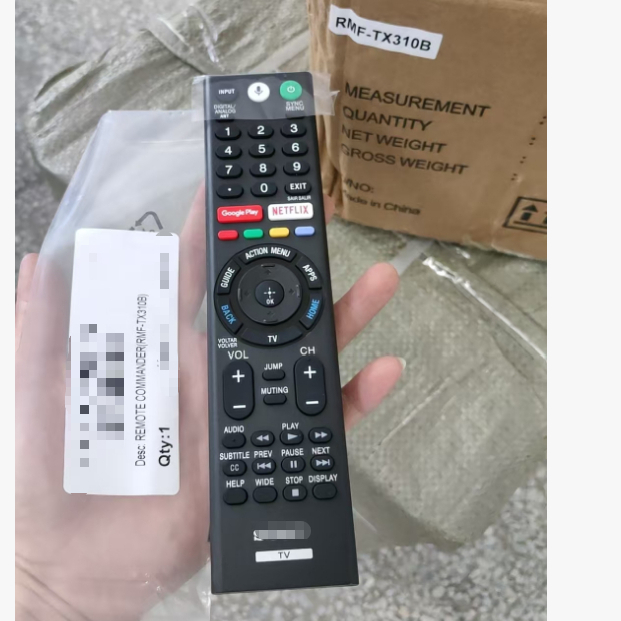 สําหรับ sony RMF-TX310B บลูทูธ Voice Remote สําหรับ Sony XBR-55X905F, XBR-55X907F, XBR-65X800G, XBR-