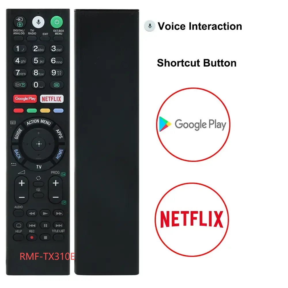 RMF-TX310E เสียงรีโมทคอนโทรล RMF-TX310E สําหรับ Sony 4K Ultra HD สมาร์ท LED TV KDL-50W850C XBR-43X80