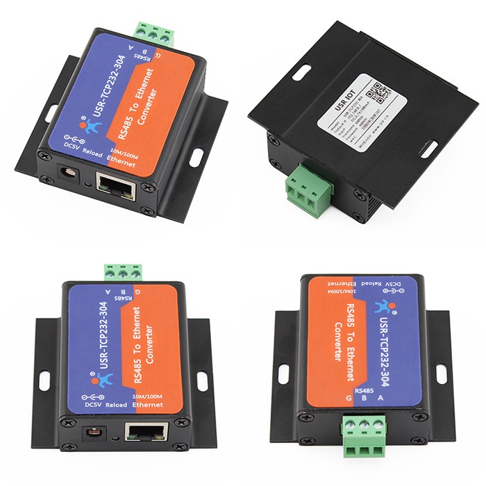 USR-TCP232-304 RUSR-TCP232-302 S485 ถึง TCP/IP Ethernet Server Converter โมดูลเว็บแคมในตัว