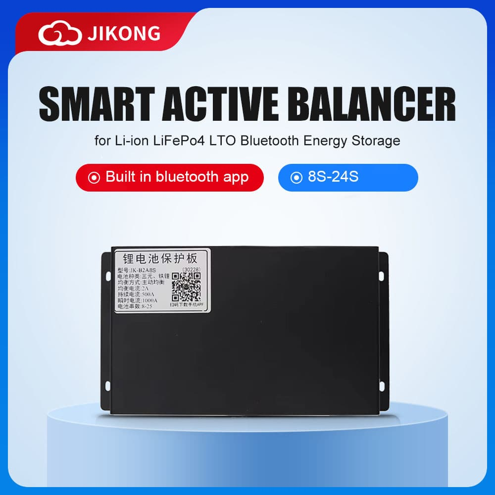 【JK BMS】แอป JK BMS B4A24S Active Balancer - อีควอไลเซอร์ควบคุมได้สำหรับแบตเตอรี่ลิเธียมไอออนและ Life