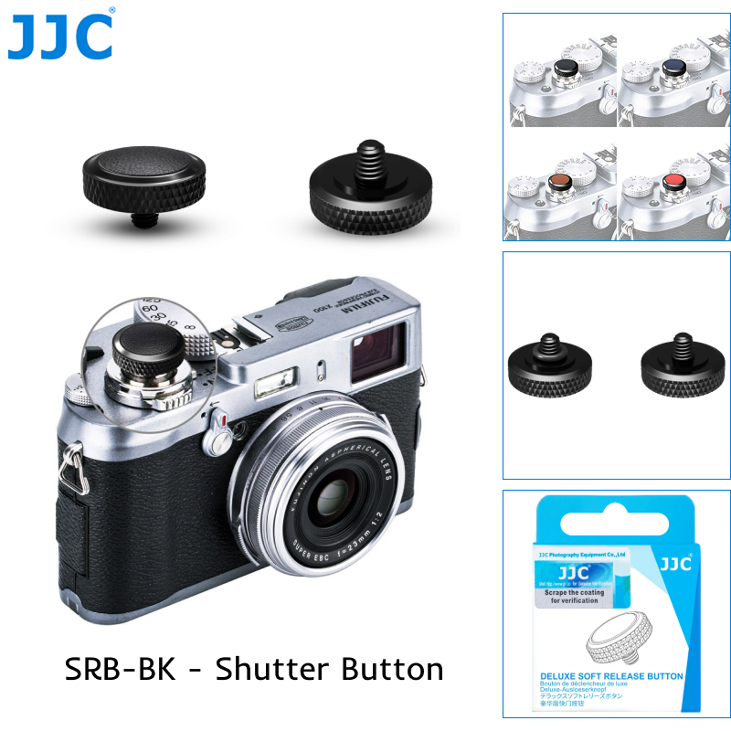 JJC ปุ่มปล่อยชัตเตอร์เกลียวโลหะสีดํา Fujifilm Fuji X-T30 III XT30III XE5 X ครึ่ง XT50 X-T5 X-E5 xครึ