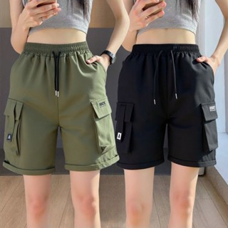 กางเกงขาสั้นแบบชุดทำงานผู้หญิงที่มีความห้อยลู่ตัว ผ้าแห้งเร็…