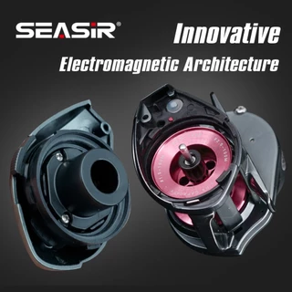 SEASIR DCAST DC Baitcasting ตกปลา Reel Digital Control long cast คาร์บอนเครื่องซักผ้าทองเหลืองเกียร์ 7.3:1 7 + 1BB ลากสูงสุด 9 กก.น้ําเค็มสด Reel ตกปลา Coil