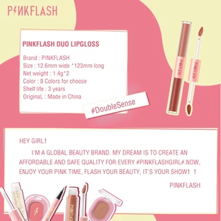 Pinkflash Ombrelips 2 In 1 ลิปสติก เนื้อแมตต์กํามะหยี่ 14 สี ติดทนนาน