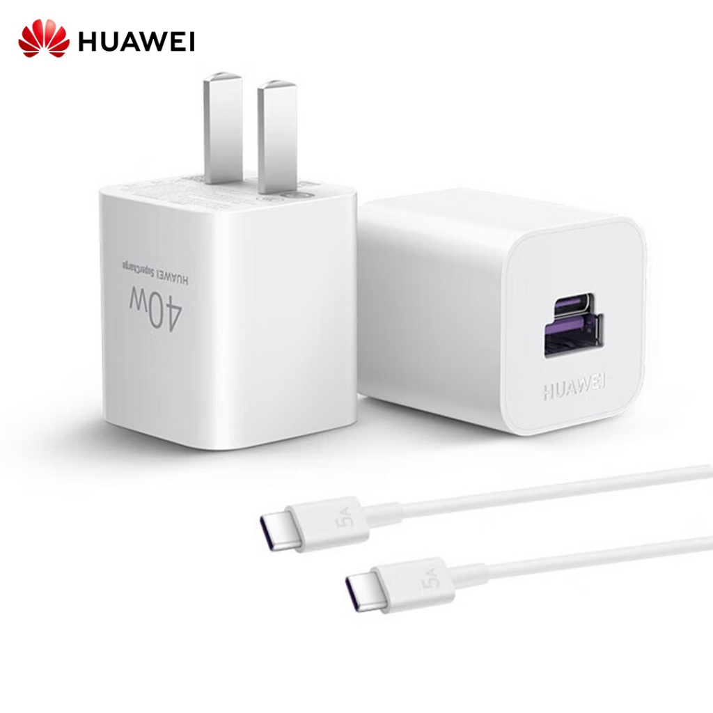 Huawei SuperCharge Max 40W GaN Charger Fusion พอร์ต USB-A/C ชาร์จเร็วสุดสําหรับอุปกรณ์ต่างๆ