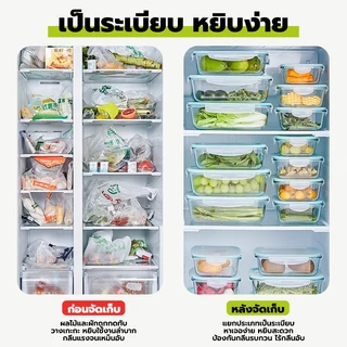 GREENIKA กล่องแก้วเก็บอาหาร ถนอมอาหาร มีซีลยางกันรั่วซึม ฝาล็อค2ชั้น ใช้ในตู้เย็นได้และเข้าไมโครเวฟได้