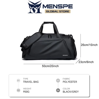 Menspe กระเป๋าเป้เดินทางกระเป๋าถือกระเป๋าสะพายเป้สะพายหลังแล็ปท็อปมัลติฟังก์ชั่น Travel สะพาย Unisex