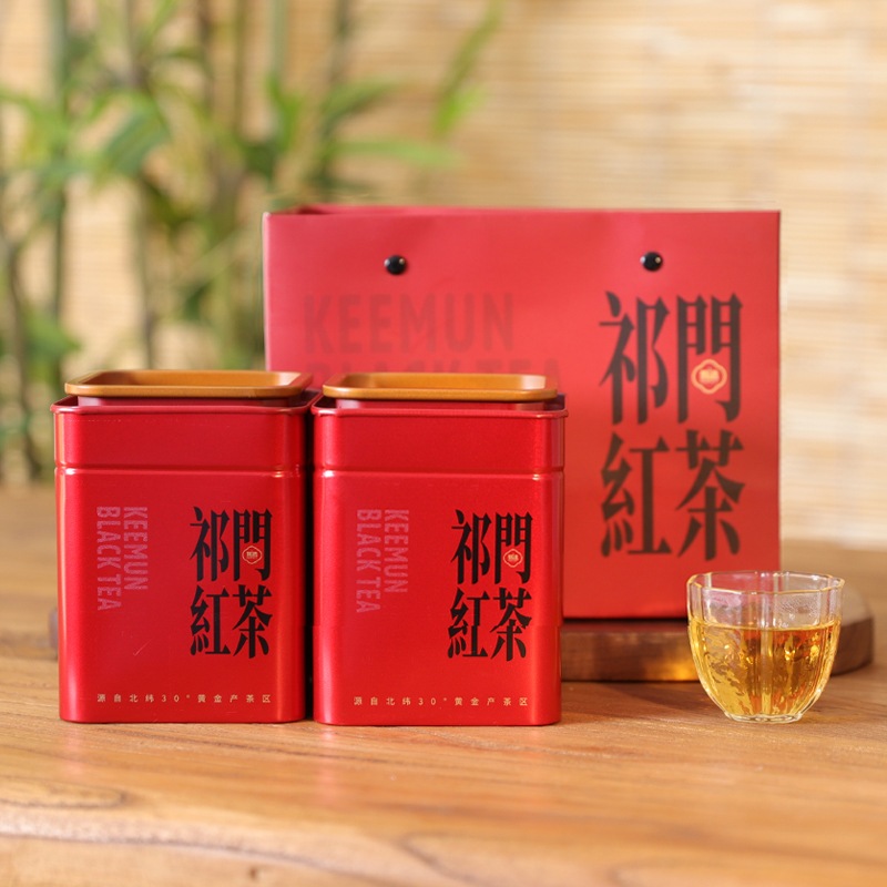 ชาดำฉีเหมิน 100g (ใบชาอ่อนจากหวงซาน) - ชาดำเกรดสูงจากเทือกเขาหวงซาน บรรจุกระป๋องพรีเมียม กลิ่นหอม獨特