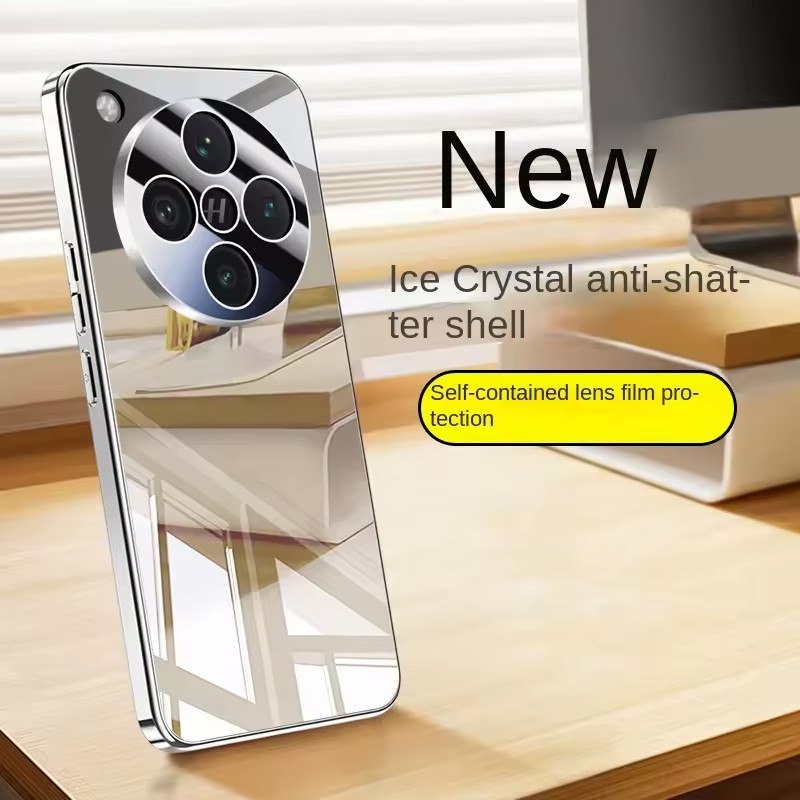 สําหรับOppo find x8 x7 pro ultra x8s + Electroplating Iceแก้วคริสตัลกระจกPCสําหรับfind x8s plus Ultr