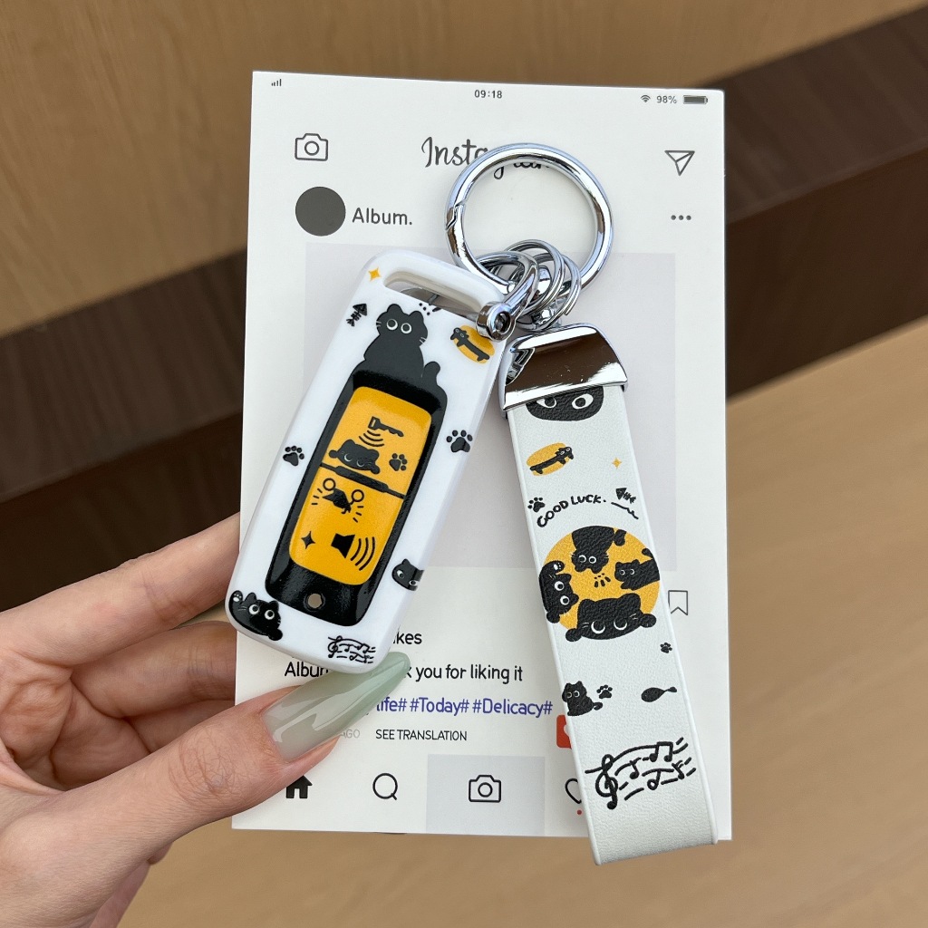 OFF WE GO เคสกุญแจรถจักรยานยนต์ Honda สําหรับ  pcx160/click 160/adv 350/forza 350/giorno พวงกุญแจ