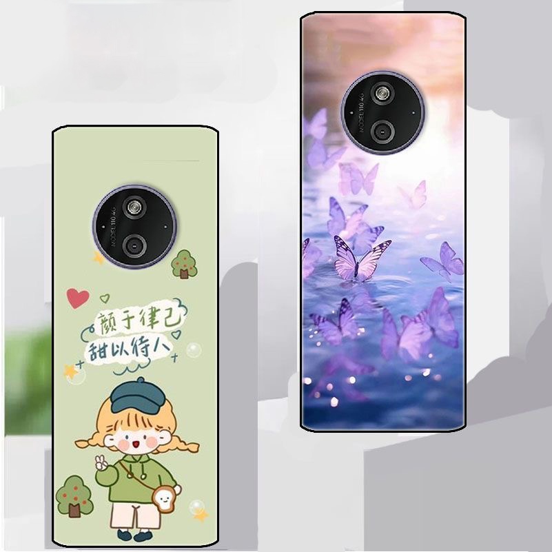 สําหรับ Nokia 110 4G 2024 กรณีซิลิโคนนุ่ม TPU ทาสีปกหลังสําหรับ Nokia 125 4G เคสโทรศัพท์สําหรับ Noki