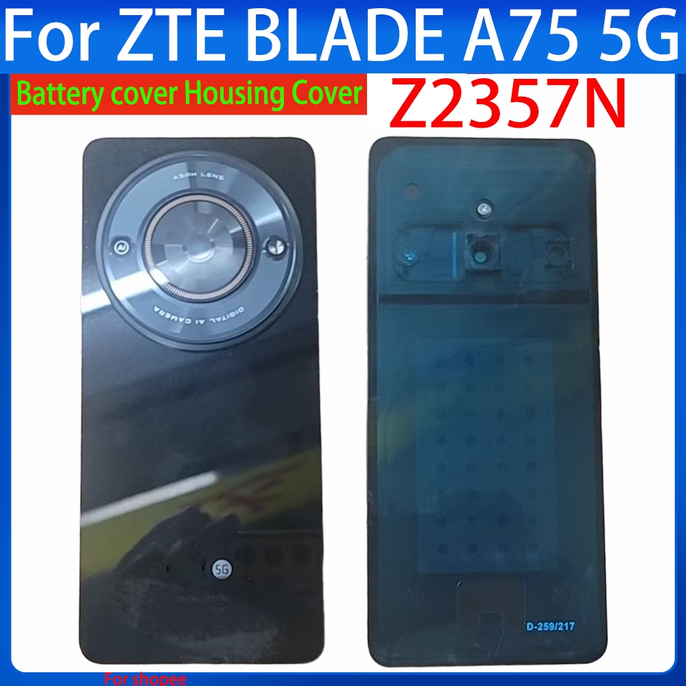 สําหรับ ZTE BLADE A75 5G Z2357N แบตเตอรี่พร้อมเลนส์กล้องสําหรับ ZTE BLADE A75 5G ด้านหลังด้านหลังประ