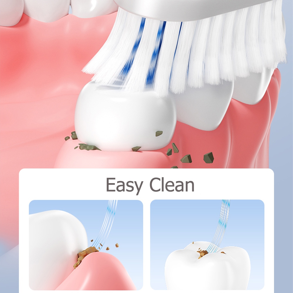 MEYARN แปรงสีฟันผู้ชายที่มีด้ามจับตามหลักสรีรศาสตร์และขนแปรงที่ยืดหยุ่นได้ - รูปที่ 6