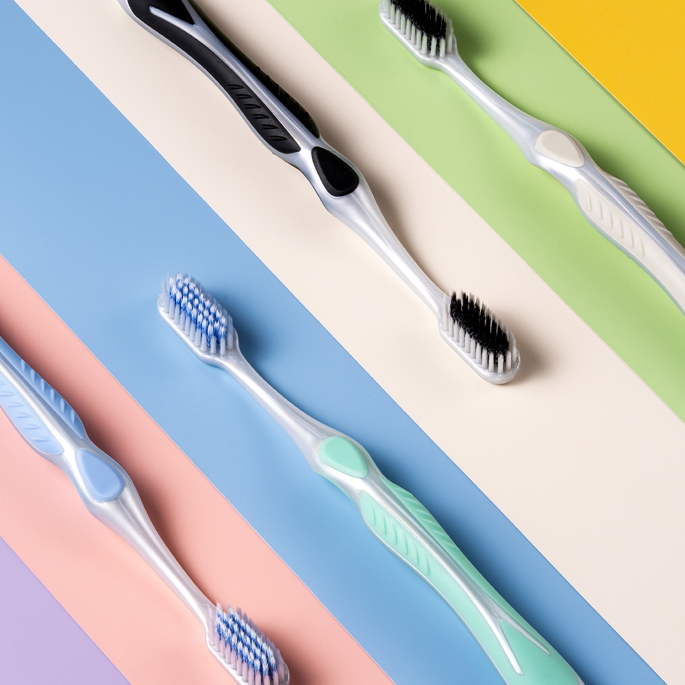 MEYARN แปรงสีฟันผู้ชายที่มีด้ามจับตามหลักสรีรศาสตร์และขนแปรงที่ยืดหยุ่นได้ - รูปที่ 2