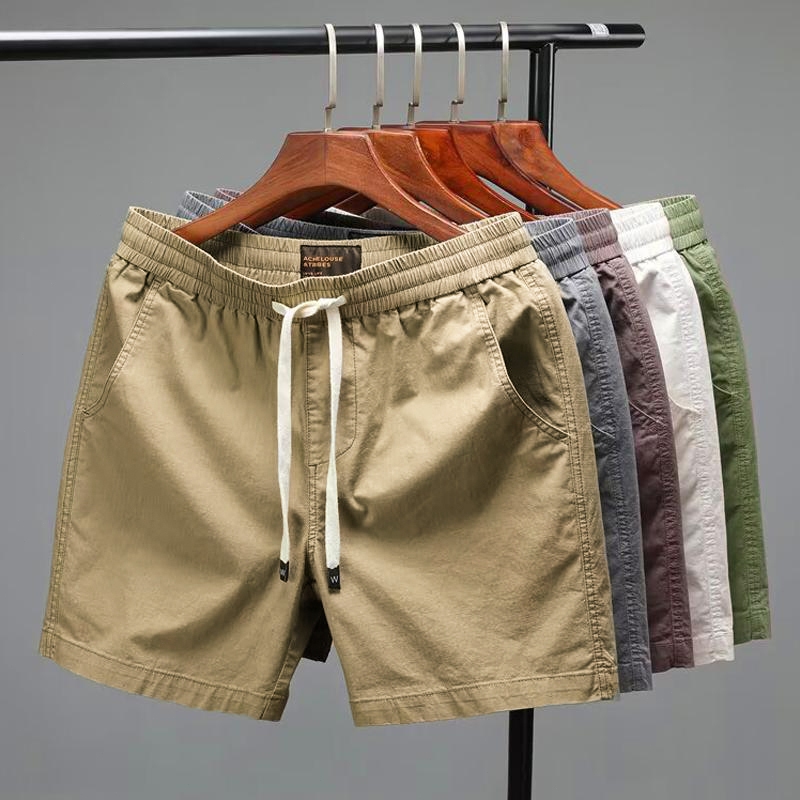 M-5XL กางเกงขาสั้นผู้ชายไซส์ใหญ่ แฟชั่นฤดูร้อนสบาย ๆ และการออกแบบที่เรียบง่าย กางเกงขาสั้นชาย