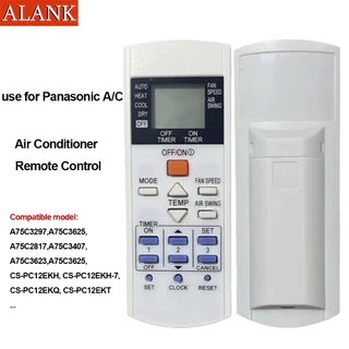 ALANK รีโมทแอร์ Panasonic (ใช้โดยตรงไม่มีการตั้งค่า) รีโมท A75C3297 A75C3623 A75C3625 A75C2817