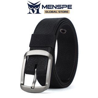MENSPE เข็มขัดผู้ชาย เข็มขัดไนลอนสำหรับกิจกรรมกลางแจ้ง