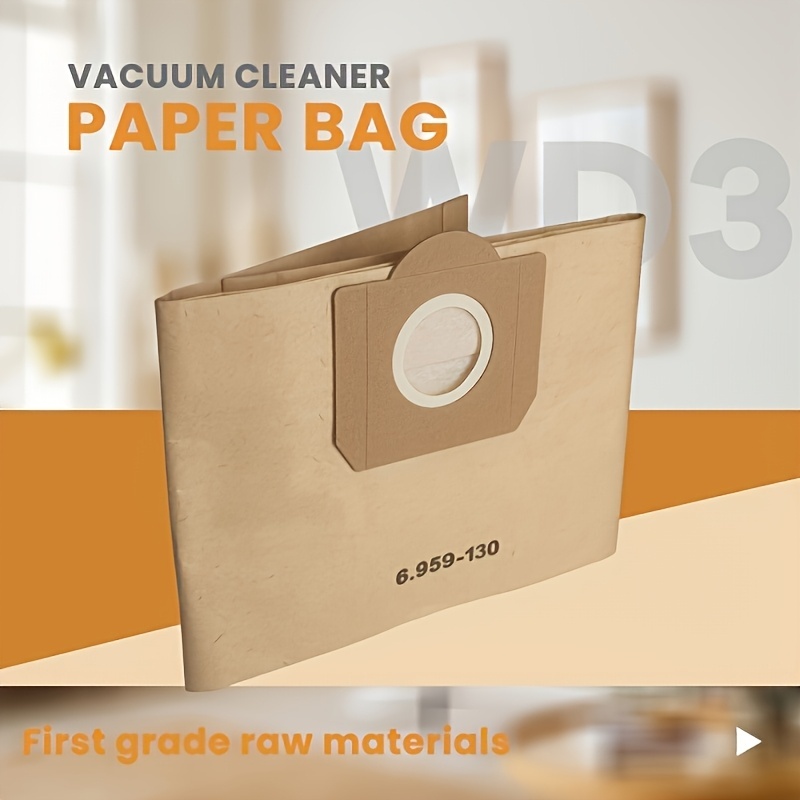 ถุงเก็บฝุ่นสําหรับ Karcher MV3 WD3 WD3200 WD3300 A2204 A2656 WD3.500P SE4001 SE4002 ชิ้นส่วนเครื่องด