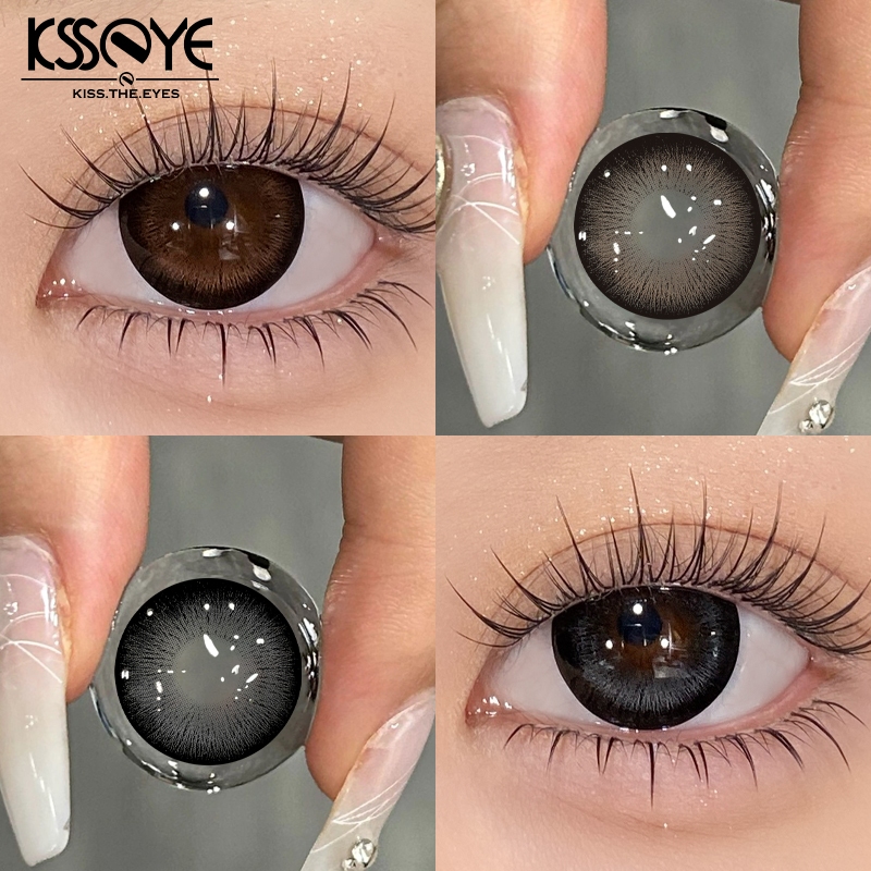 [เลนส์ Doll Eyes & Power] KSSEYE Contact Lense 14.5MM Big Eyes Autumn Dusk Black/Brown/Coffee SoftLens Yearly