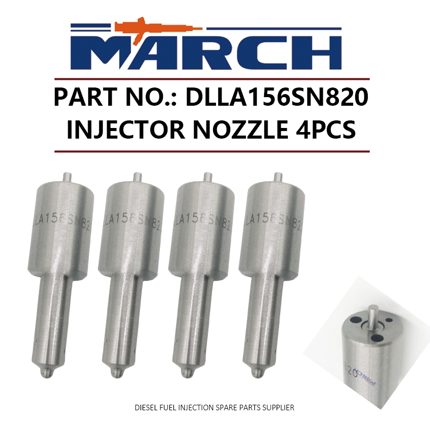 4pcs ดีเซลหัวฉีดน้ํามันเชื้อเพลิงหัวฉีดเคล็ดลับ DLLA156SN820 สําหรับ ISUZU GIGA CXZ72J รถแทรกเตอร์ 8