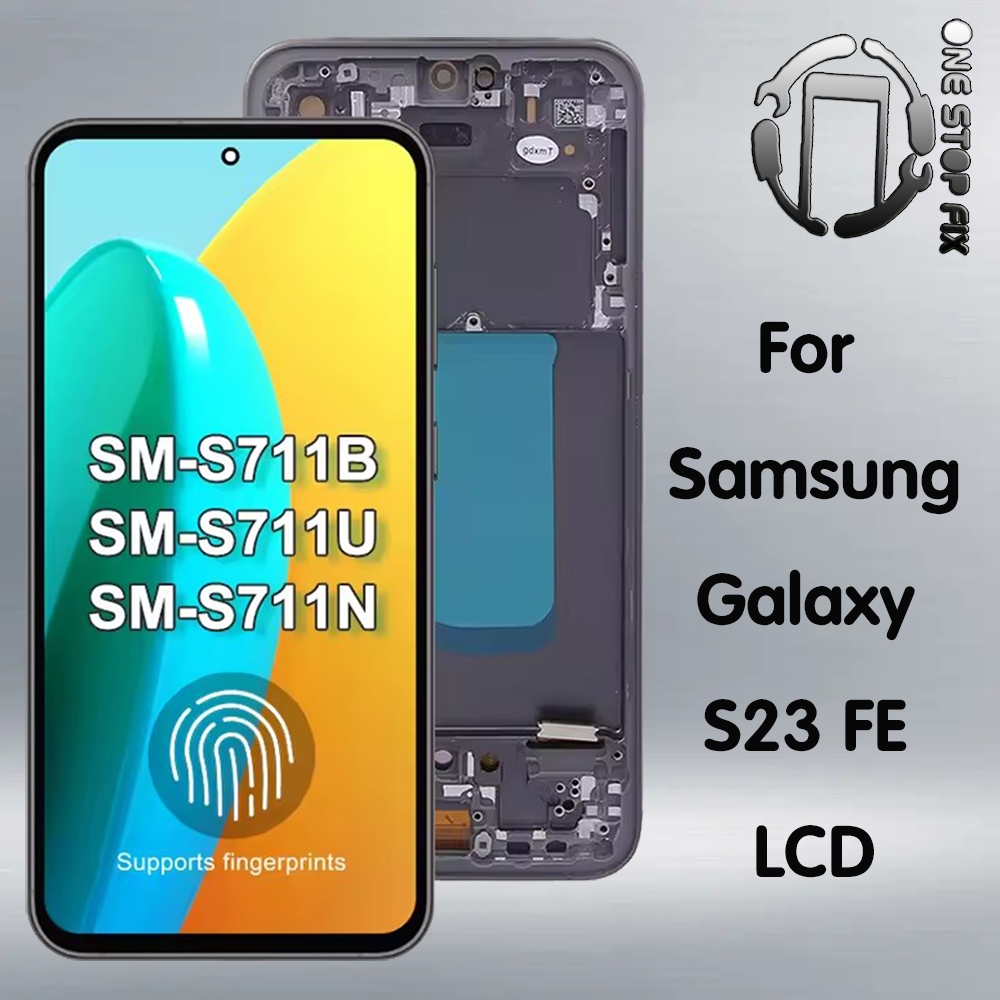 OLED สําหรับ Samsung S23 FE SM-S711B S711B/DS SM-S711U1 จอแสดงผล LCD Touch Screen Digitizer