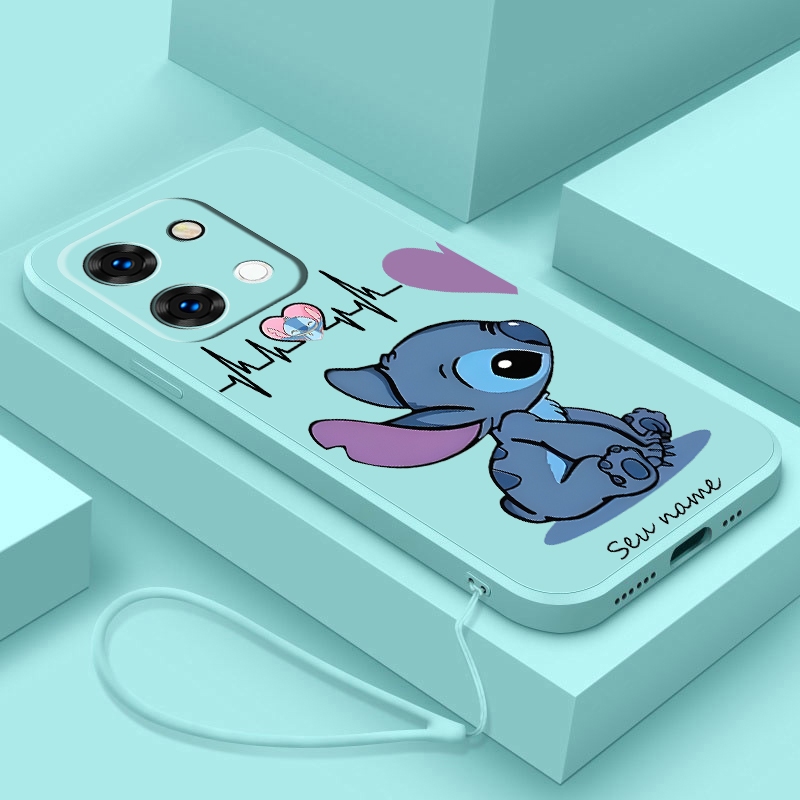 Redmi 15C POCO C85 Redmi15C Stitch Love Heart Case Matted Silicon Soft Cover Shell