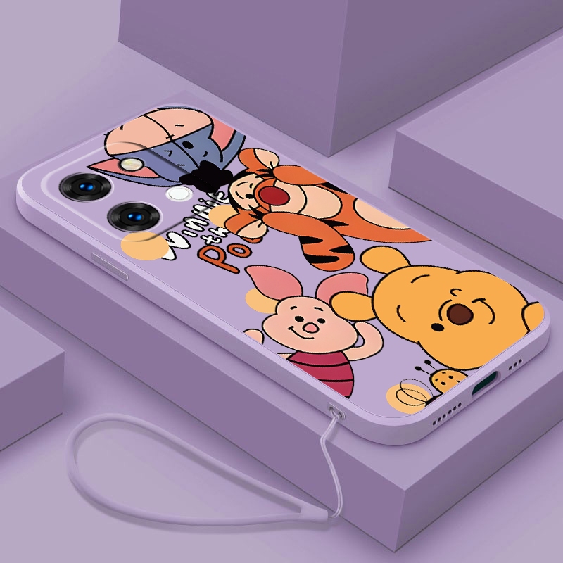 Redmi 15C POCO C85 Redmi15C Winnie The Pooh Tigger Case Liquid Silicon Cover Shell