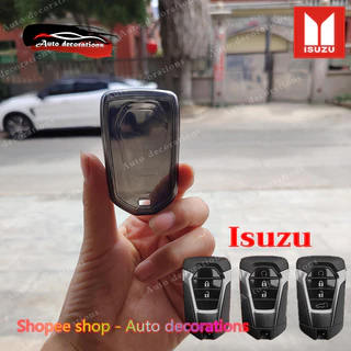 Isuzu Mu-x V-CORSS D-MAX เคสกุญแจรถ Isuzu เปลือกกุญแจรถโปร่งใส พวงกุญแจเรียบง่าย