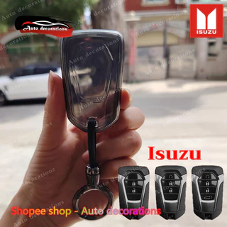 Isuzu Mu-x V-CORSS D-MAX เคสกุญแจรถ Isuzu เปลือกกุญแจรถโปร่งใส พวงกุญแจเรียบง่าย