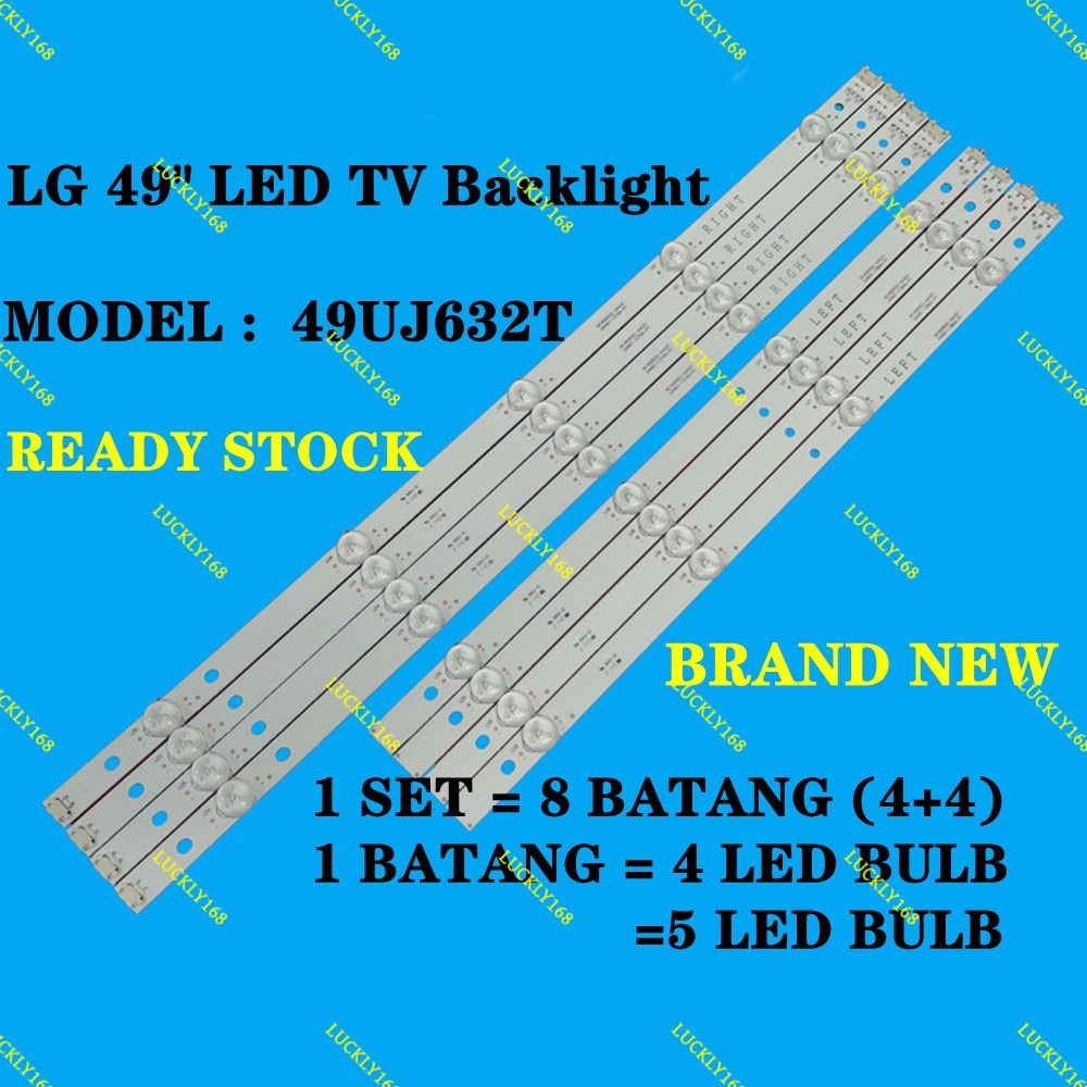 49LF510T 49LF510T.ATS 49UJ630T 49LJ550T 49UJ632T LG 49" LED TV BACKLIGHT / LAMPU TV [พร้อมสต็อก]